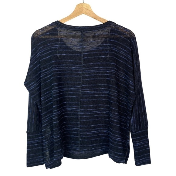 Splendid Black & Blue Knit Slouchy Pullover Sweater XS - Picture 2 of 3